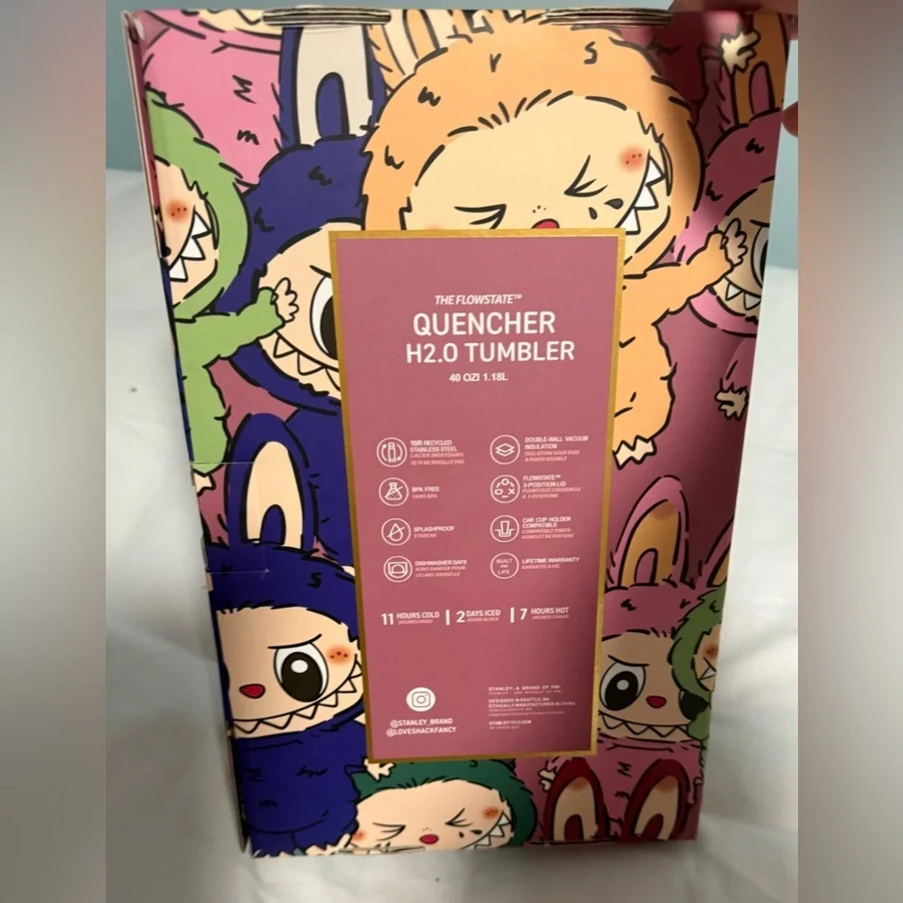 Stanley “Love Shack Fancy” Collab Labubu H2.0 Tumbler! NEW in Box with Dusty! - Picture 6 of 8